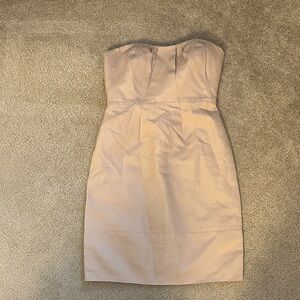 J. Crew Strapless Dress in Light Pink